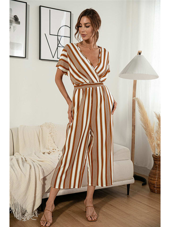 Ariel Tesoro Kombinezon w kolorze brązowo-białym rozmiar: 38