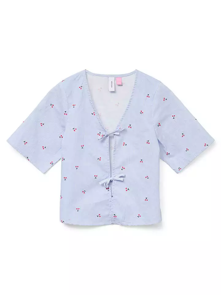 Vero Moda Girl Bluzka "Odea" w kolorze błękitnym rozmiar: 152