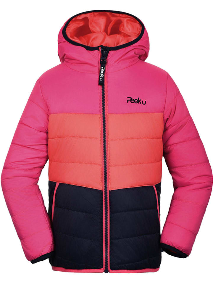 Peek U Całoroczna kurtka pikowana "Prim" w kolorze różowym rozmiar: 116