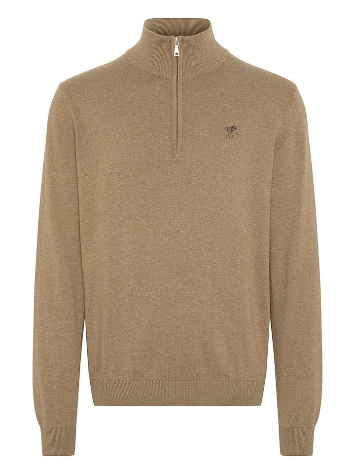 Polo Sylt Sweter w kolorze jasnobrązowym rozmiar: 3XL