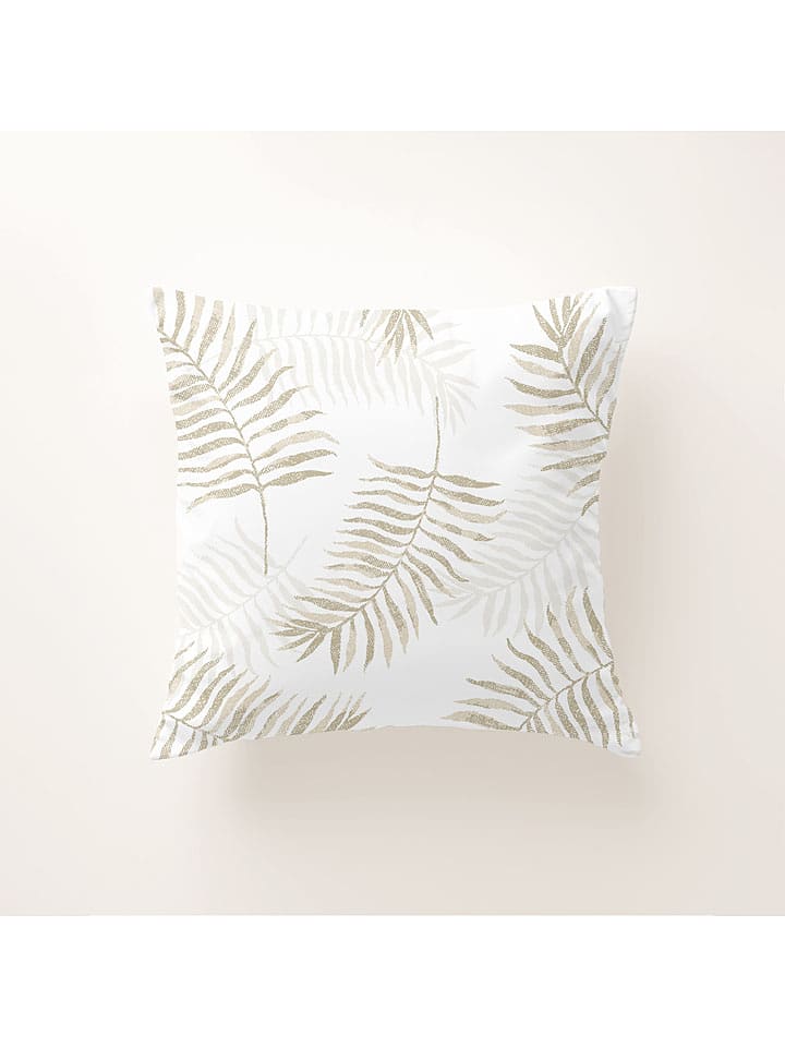 Pierre Cardin Perkalowa poszewka w kolorze beżowym na poduszkę rozmiar: 80x80 cm