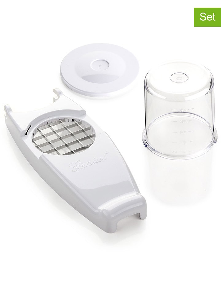 Genius 3-częściowy zestaw "Nicer Dicer" w kolorze białym rozmiar: onesize