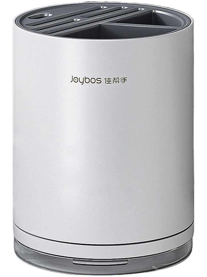 Joybos Stojak w kolorze biało-szarym do noży - 17,5 x 24,5 cm rozmiar: onesize