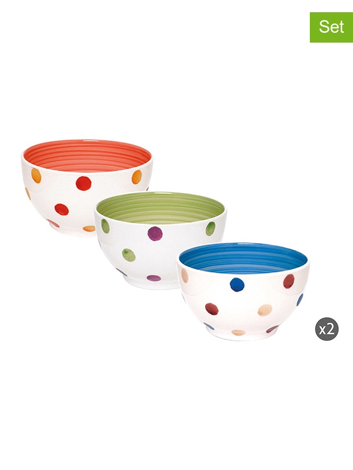 Trendy Kitchen by EXCÉLSA Miski (6 szt.) w różnych kolorach - Ø 14 cm rozmiar: onesize