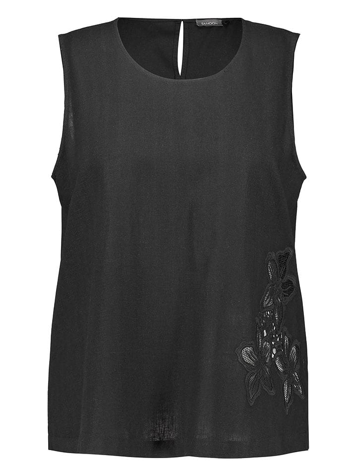 SAMOON Bluzka w kolorze czarnym rozmiar: 46