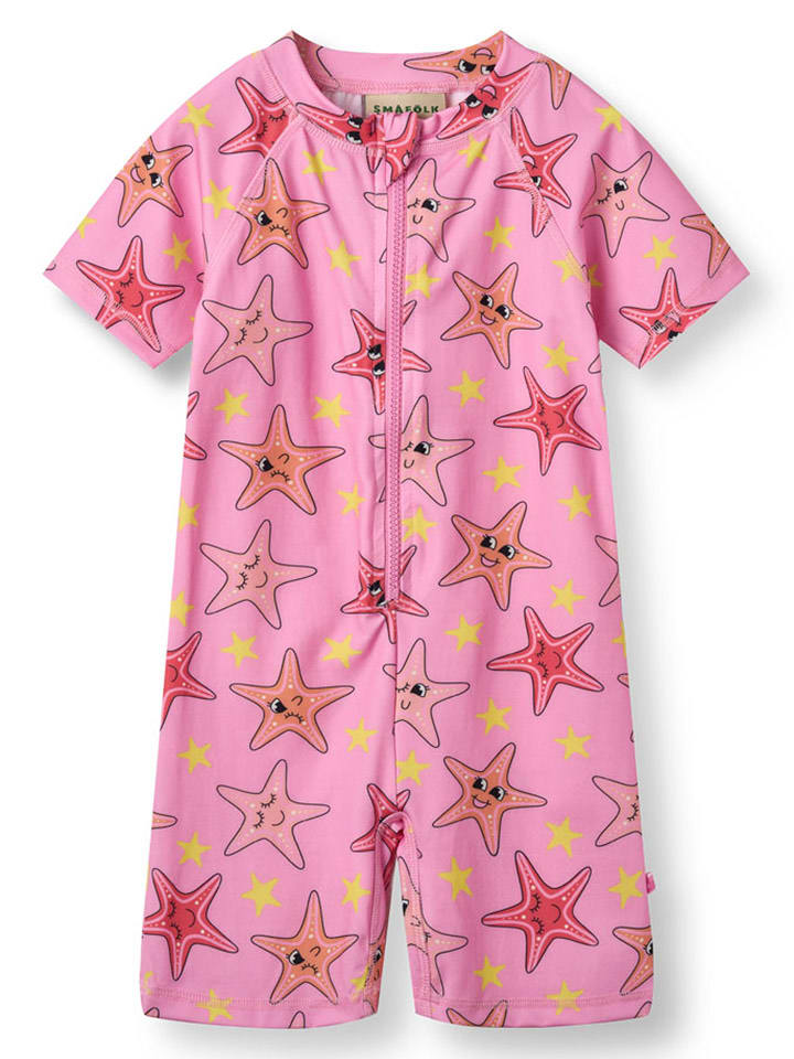 Småfolk Strój kąpielowy w kolorze różowym rozmiar: 110/116