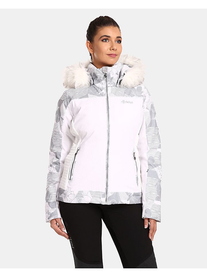 Kilpi Kurtka narciarska "Lena" w kolorze jasnoróżowo-szaro-białym rozmiar: 44