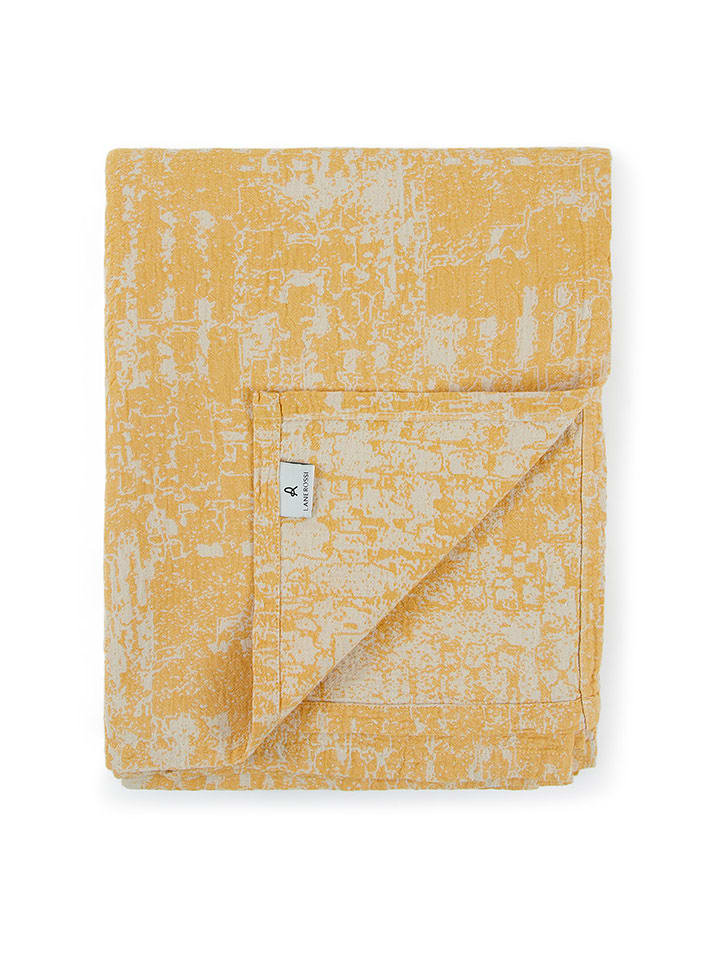 Lanerossi Pled w kolorze żółtym - 255 x 220 cm rozmiar: onesize