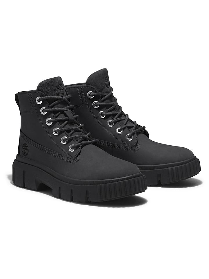 Timberland Skórzane botki "Greyfield Mid" w kolorze czarnym rozmiar: 39