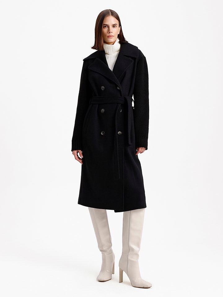 BGN Płaszcz przejściowy w kolorze czarnym rozmiar: 40