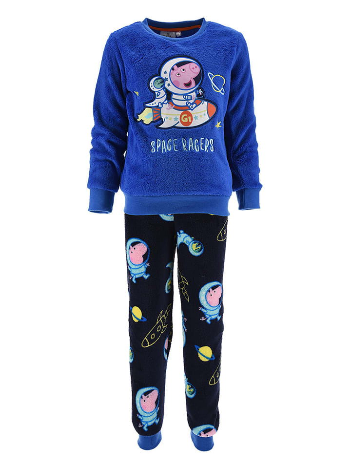 Peppa Pig Piżama "Świnka Peppa" w kolorze niebiesko-granatowym rozmiar: 116