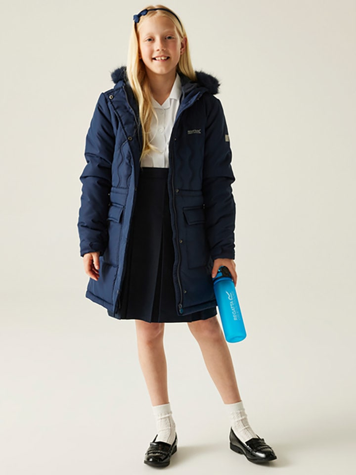 Regatta Płaszcz zimowy "Fabrizia II" w kolorze granatowym rozmiar: 152