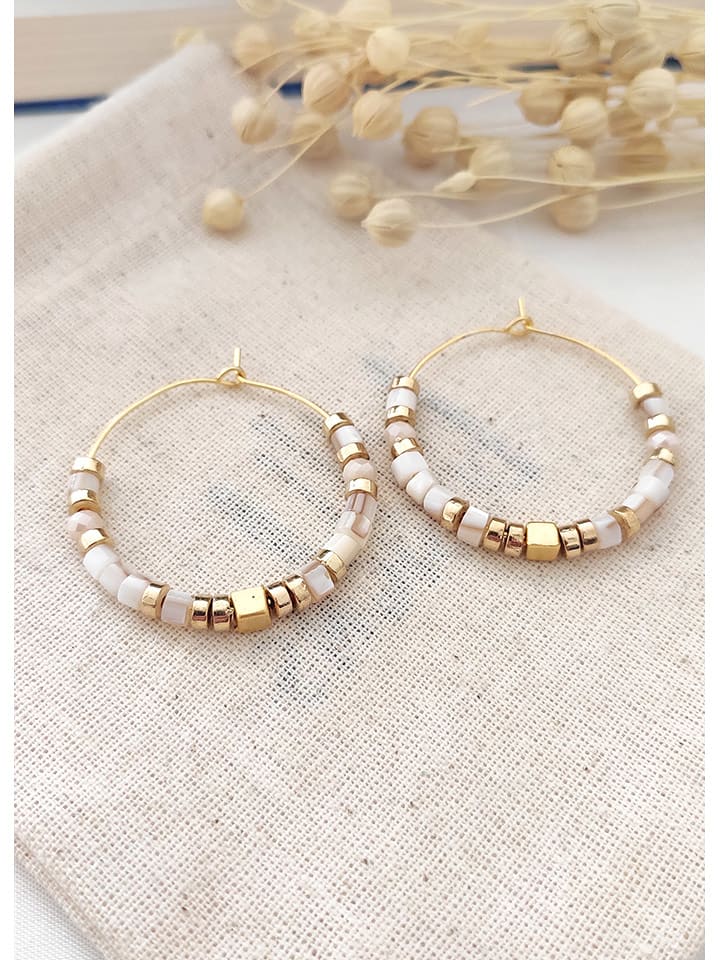 atelier MIU Pozłacane kolczyki z waryscytami rozmiar: onesize