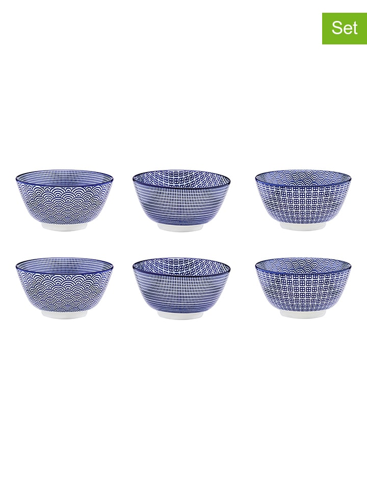 Björn Miski (6 szt.) "Dark" w kolorze granatowym - Ø 12 cm rozmiar: onesize