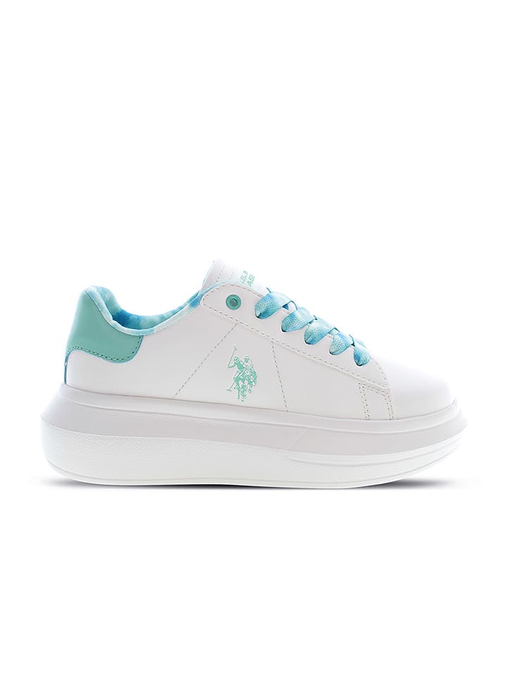 U.S. Polo Assn. Sneakersy w kolorze biało-turkusowym rozmiar: 36