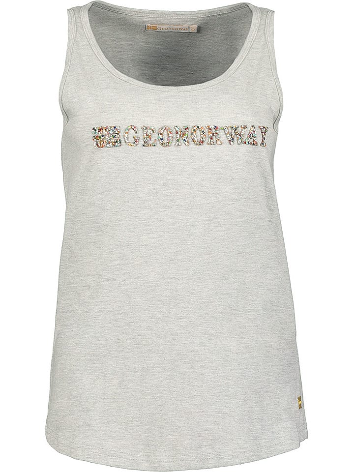 Geographical Norway Top "Jardiniere" w kolorze szarym rozmiar: S