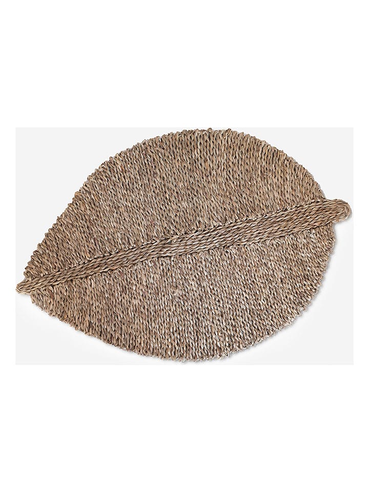 Madre Selva Wycieraczka ''Leave'' w kolorze brązowym - 80 x 53 cm rozmiar: onesize