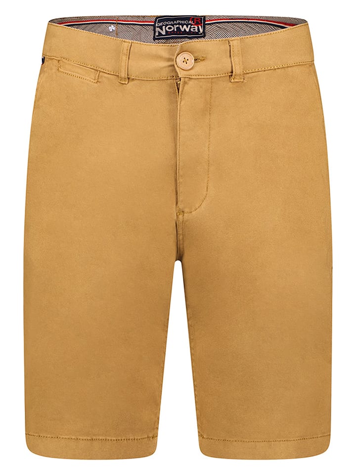 Geographical Norway Bermudy w kolorze jasnobrązowym rozmiar: S