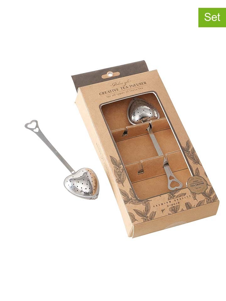 Boltze Sitka (2 szt.) "Heart" do herbaty - dł. 14,3 cm rozmiar: onesize