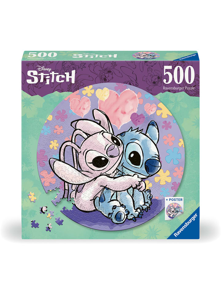 Ravensburger 500-częściowe puzzle "Round puzzle Stitch" - 8+ rozmiar: onesize