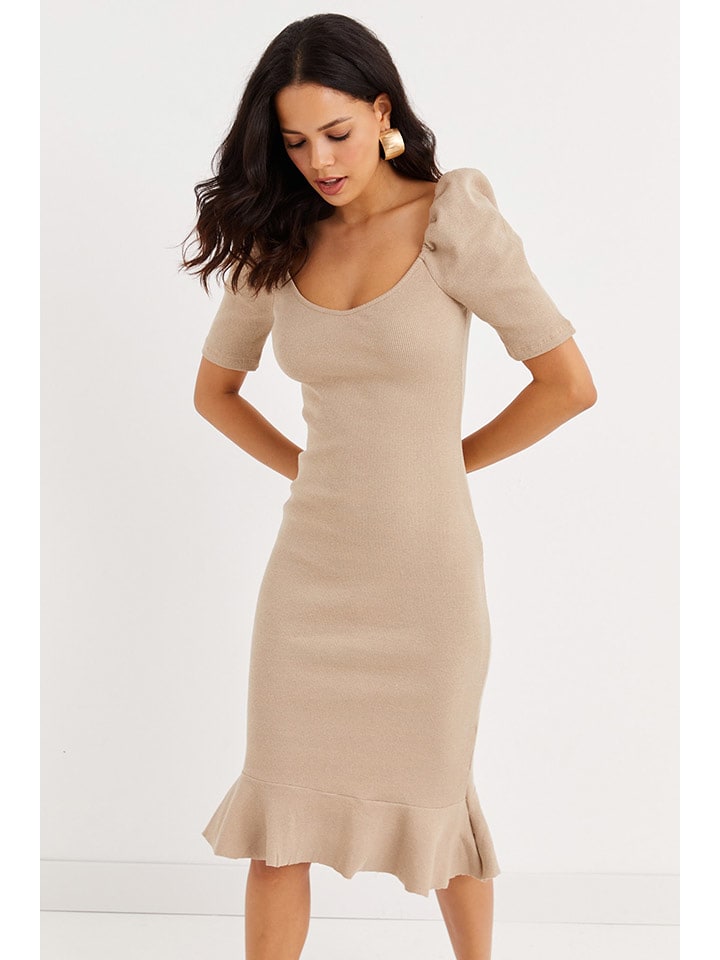 Cool and sexy Sukienka w kolorze beżowym rozmiar: L