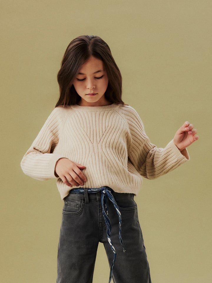 name it Sweter "Rikine" w kolorze beżowym rozmiar: 158/164