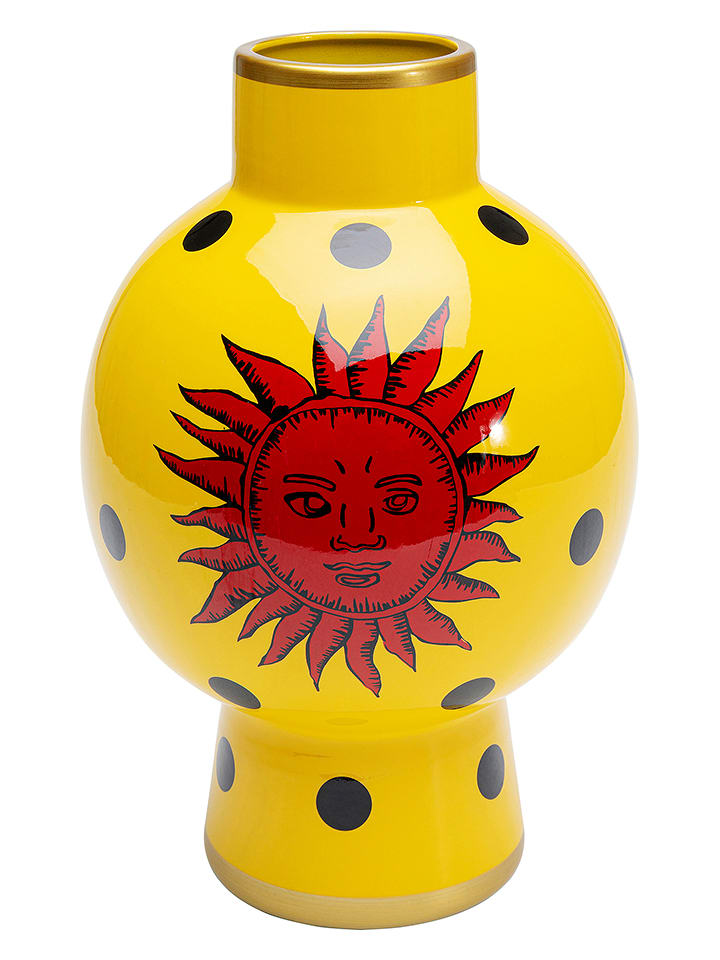 Kare Wazon w kolorze żółtym - wys. 28 x Ø 19 cm rozmiar: onesize