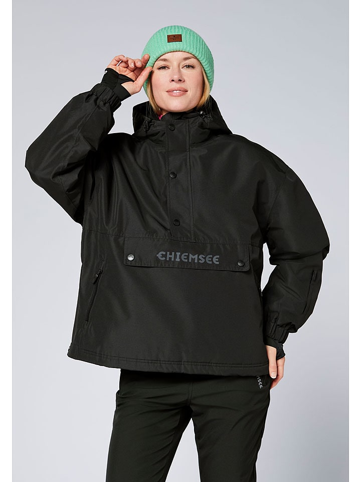 Chiemsee Kurtka narciarska w kolorze czarno-zielonym rozmiar: L