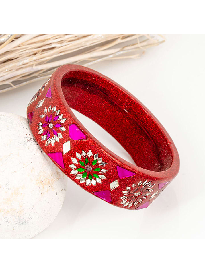 LA CHIQUITA Bransoletka "Barati" w kolorze czerwonym rozmiar: onesize