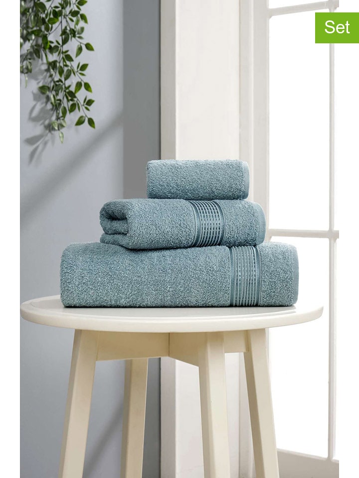 Elizabed 3-częściowy zestaw ręczników "Ezgi" w kolorze miętowym rozmiar: onesize