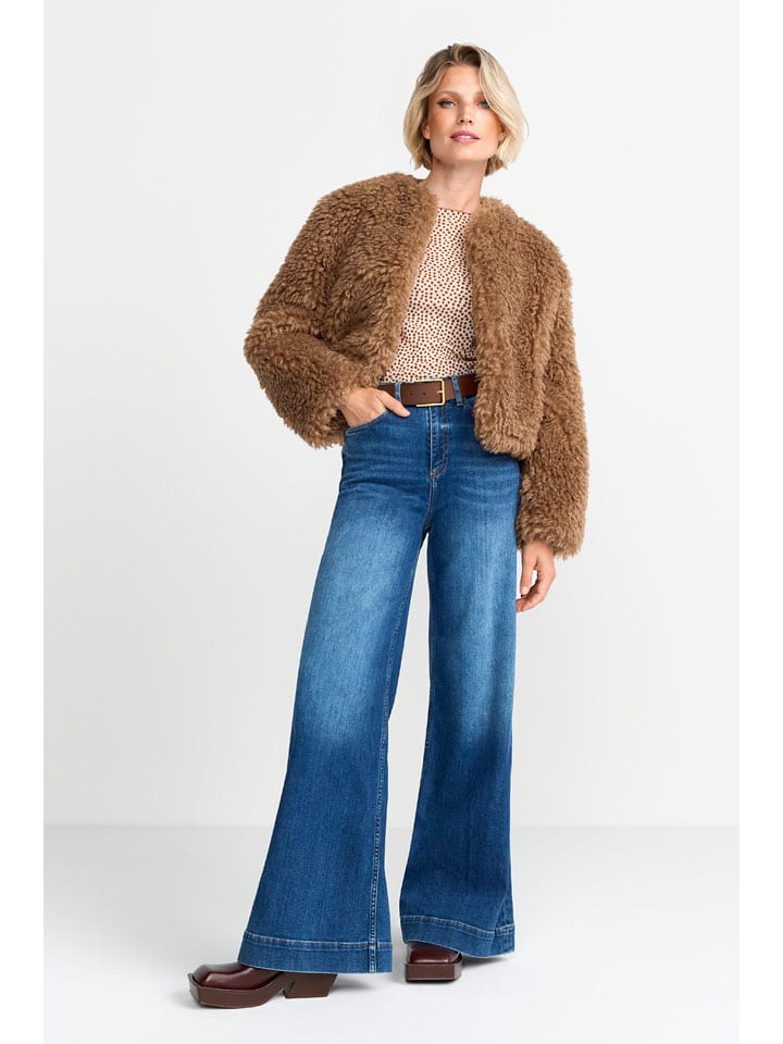 Rich&Royal Kurtka pluszowa w kolorze karmelowym rozmiar: M