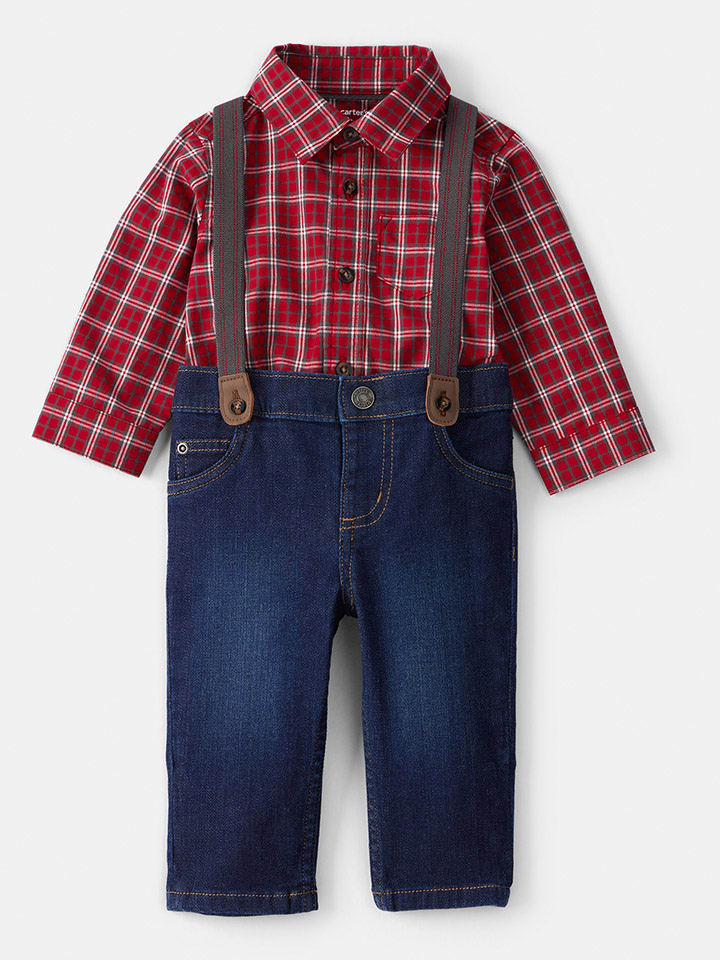 carter's 2-częściowy zestaw w kolorze granatowo-czerwonym rozmiar: 62
