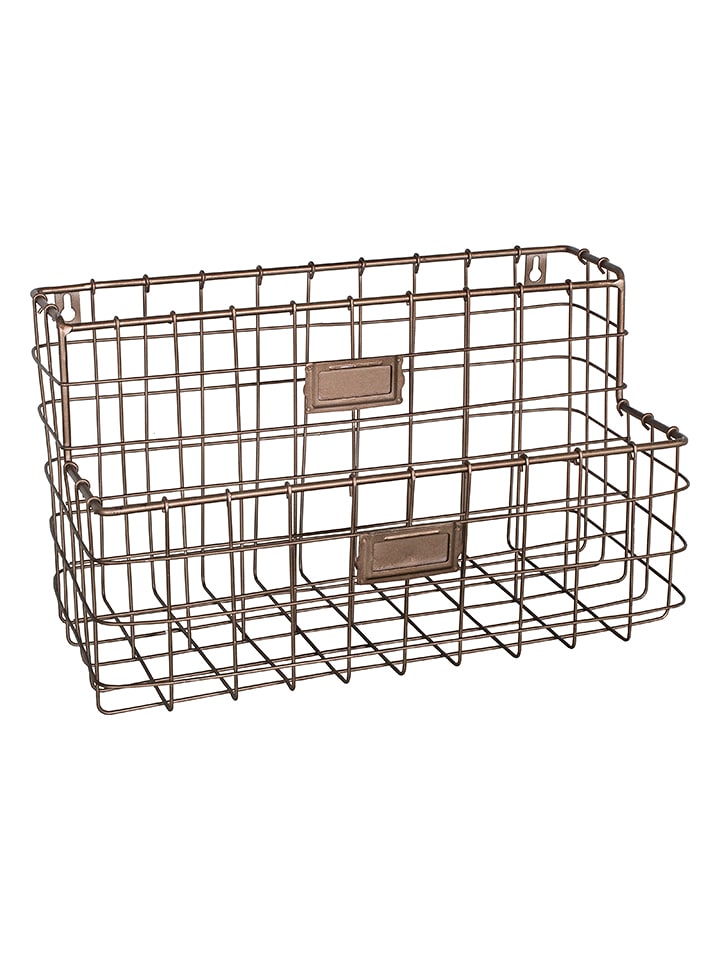 Anticline Kosz ścienny w kolorze miedzianym - 35 x 21 x 17 cm rozmiar: onesize