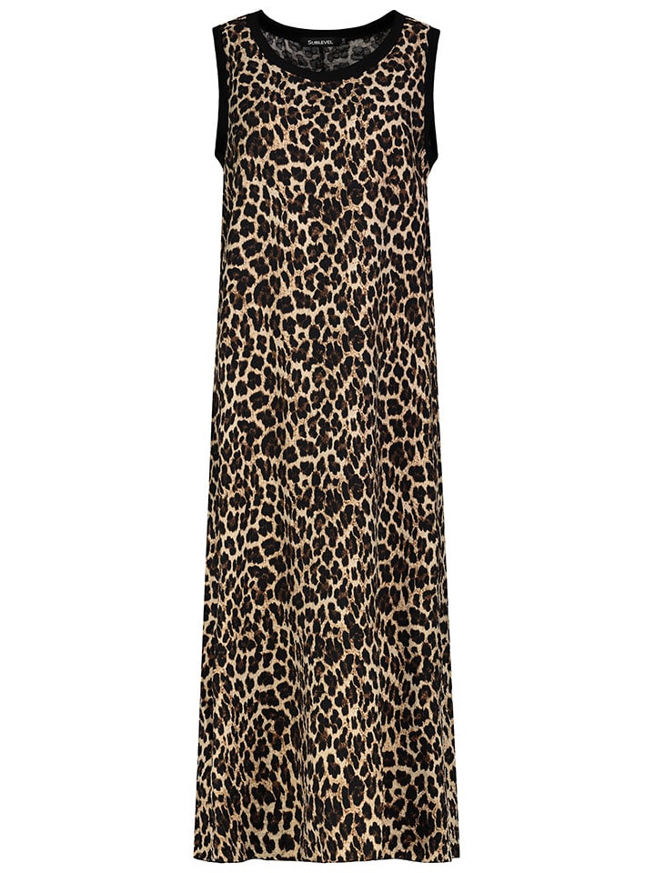 Sublevel Sukienka w kolorze brązowo-beżowym rozmiar: S/M