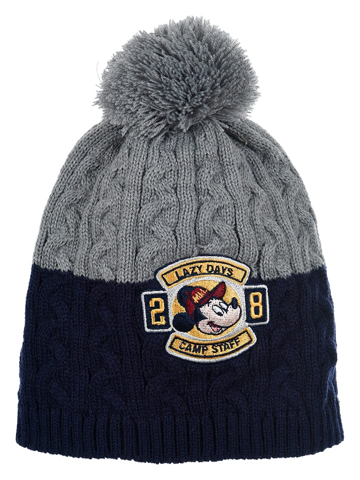 Disney Mickey Mouse Czapka "Myszka Miki" w kolorze granatowo-szarym rozmiar: 52 cm