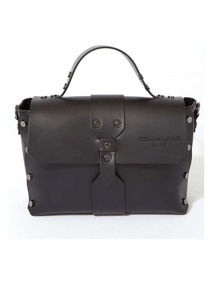 Christian Laurier Skórzana torebka "Paty" w kolorze czarnym - 25 x 18 x 10 cm rozmiar: onesize