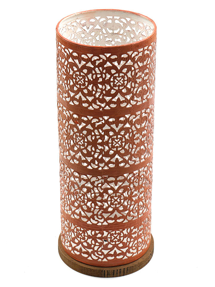 SiL Interiors Lampion w kolorze pomarańczowym - wys. 30 cm rozmiar: onesize