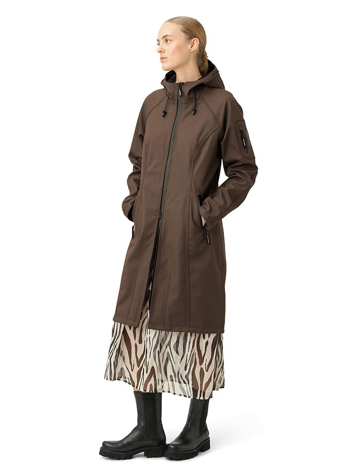 Ilse Jacobsen Płaszcz softshellowy w kolorze brązowym rozmiar: 36