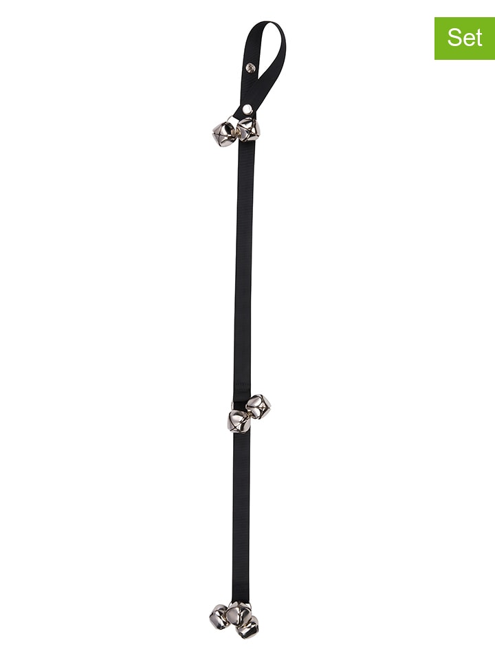 Edco Dzwonki treningowe (2 szt.) w kolorze czarnym dla szczeniąt - dł. 85 cm rozmiar: onesize