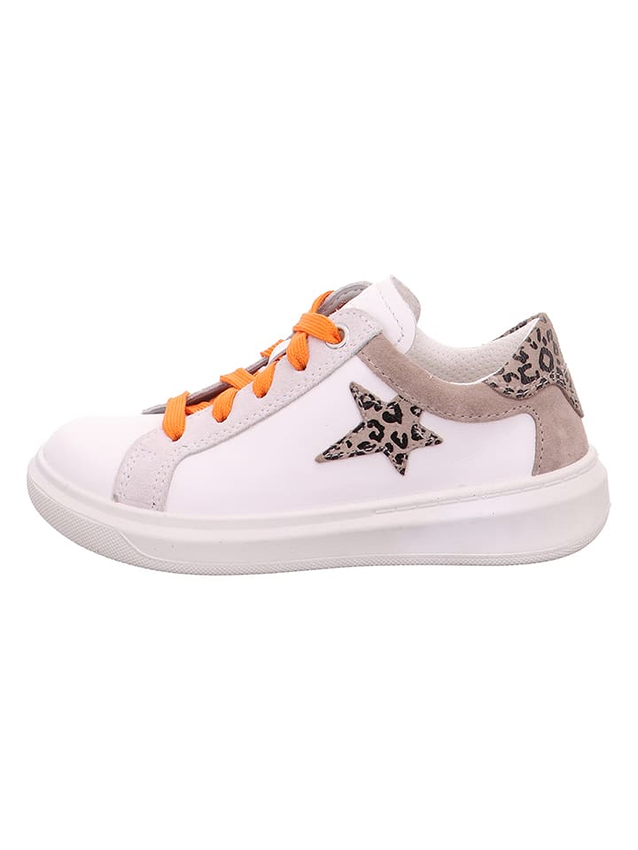 superfit Skórzane sneakersy "Cosmo" w kolorze białym rozmiar: 34