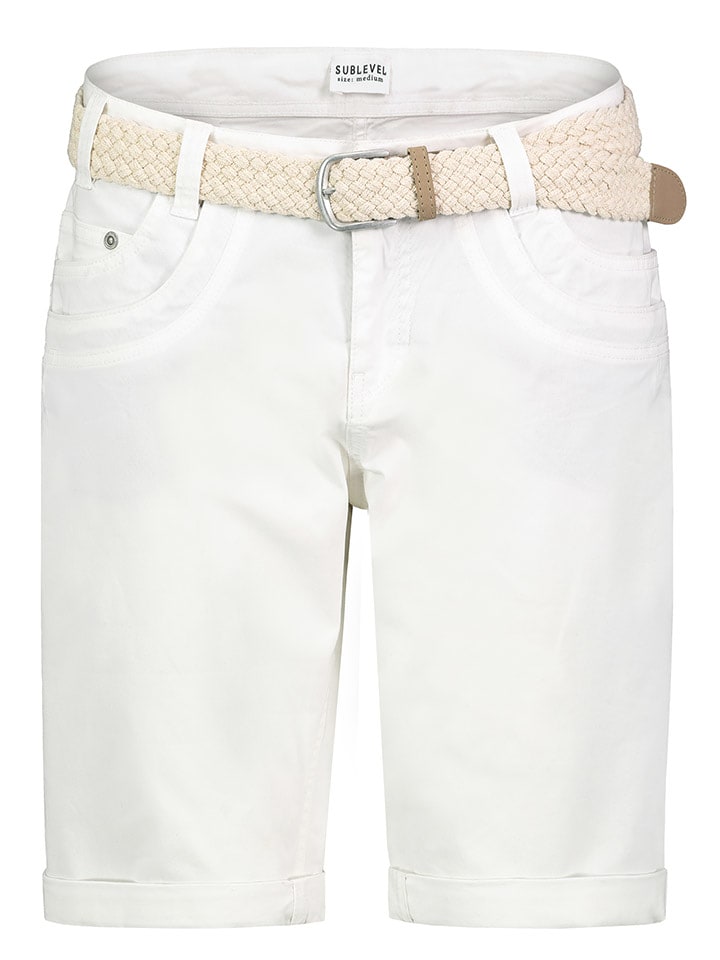 Sublevel Bermudy w kolorze białym rozmiar: S