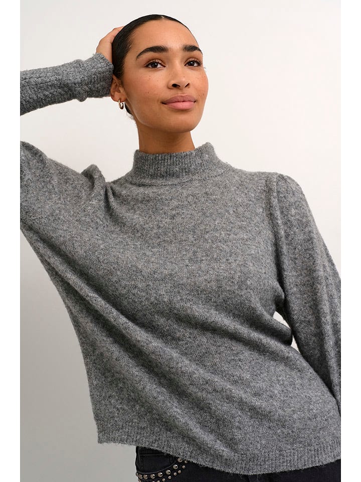 Kaffe Sweter w kolorze szarym rozmiar: XXL