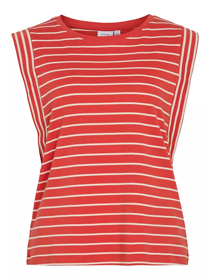 Vila Top "Veriana" w kolorze czerwono-białym rozmiar: XS