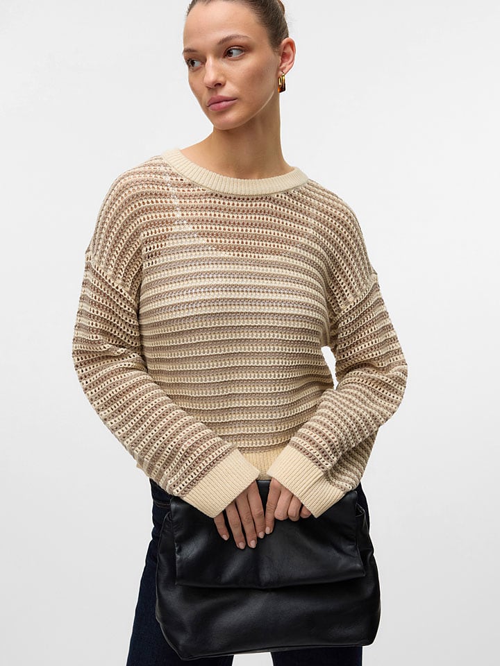 Vero Moda Sweter w kolorze beżowym rozmiar: L