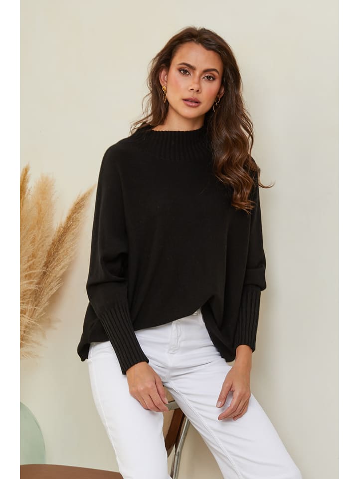 Joséfine Sweter "Izsak" w kolorze czarnym rozmiar: M