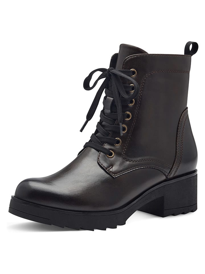 Marco Tozzi Botki w kolorze brązowym rozmiar: 39