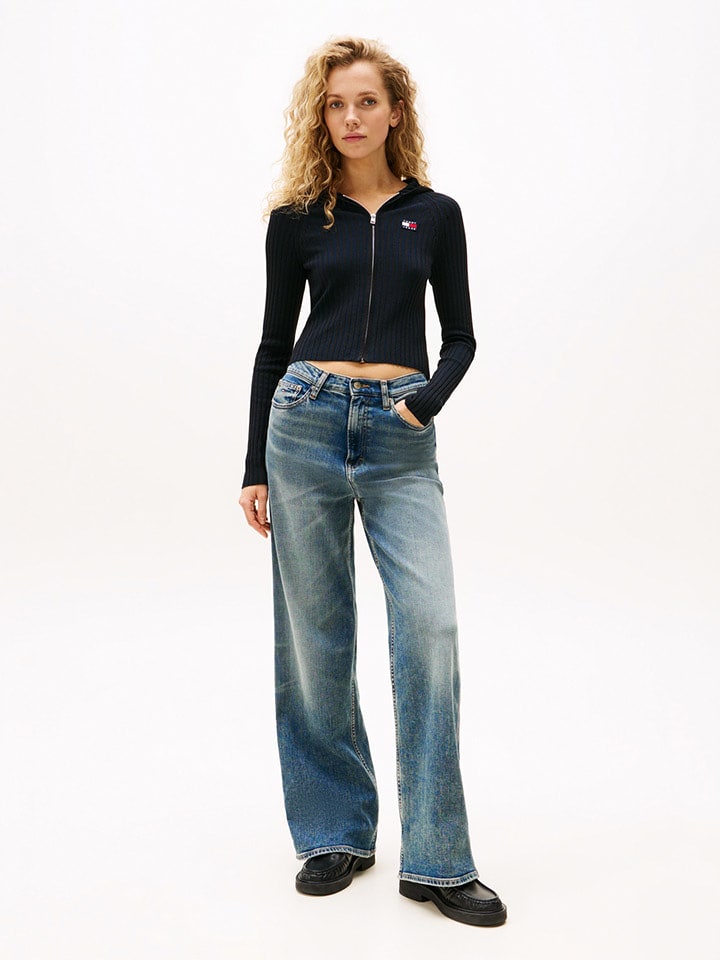 TOMMY JEANS Kardigan w kolorze czarnym rozmiar: L