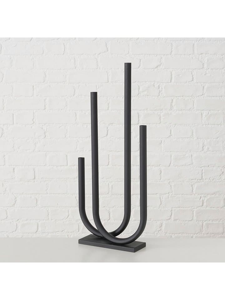 Boltze Świecznik "Tonis" w kolorze czarnym - wys. 68,8 cm rozmiar: onesize