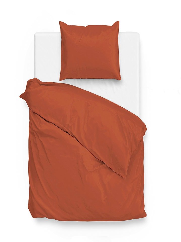Zo!Home Komplet pościeli w kolorze czerwonym z mako-satyny rozmiar: 200x220 cm