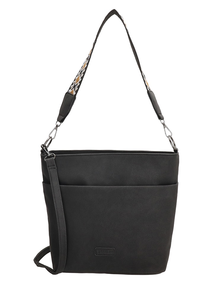 Beagles Torebka "Malaga" w kolorze czarnym - 32 x 26 x 12 cm rozmiar: onesize